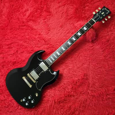 1989 Grandy (Tokai) GSG-60G SG Standard - Black with Gold Hardware - All Original - Made by Tokai in Japan MIJ image 2