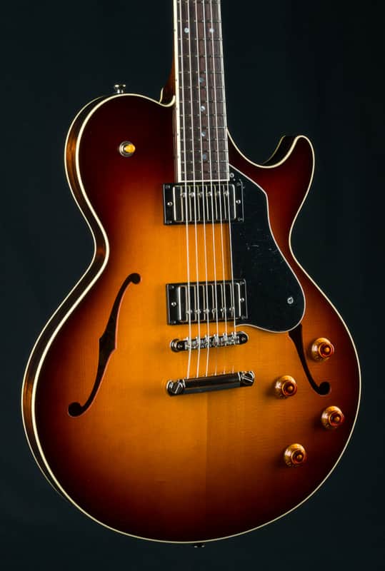 Collings SoCo Semi-Hollow Body European Spruce and and Mahogany Iced Tea Burst with Ron Ellis Pickups NEW image 1