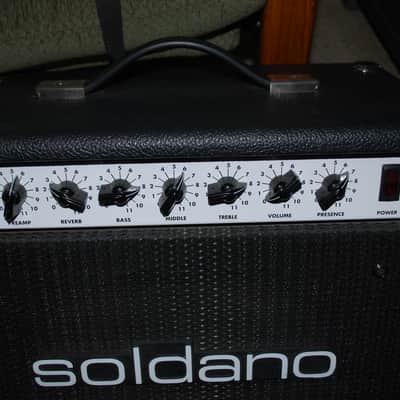 Soldano Used Astroverb 16 Combo Guitar Amplifier 20 Watt EL84 Tube Combo Black image 2