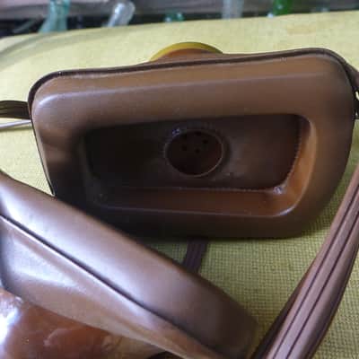 Zenith stereo headphones 1960's - beige brown image 4