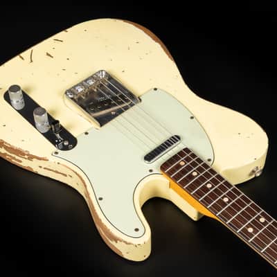 Fender Custom Shop '64 Reissue L-Series Telecaster RW Heavy Relic - Vintage White | USA 1964 Josefina Campos Handwound Pickups 3.39kg | CoA OHSC image 8