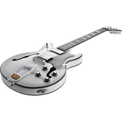 Hagstrom Alvar Semi-Hollow Electric Guitar - Swedish Frost Gloss image 5