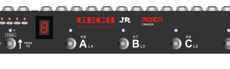 MOEN GEC8 Jr-Vers-3 Pedal Switcher Commander Guitar Effect Routing System Looper AMP Switching image 1
