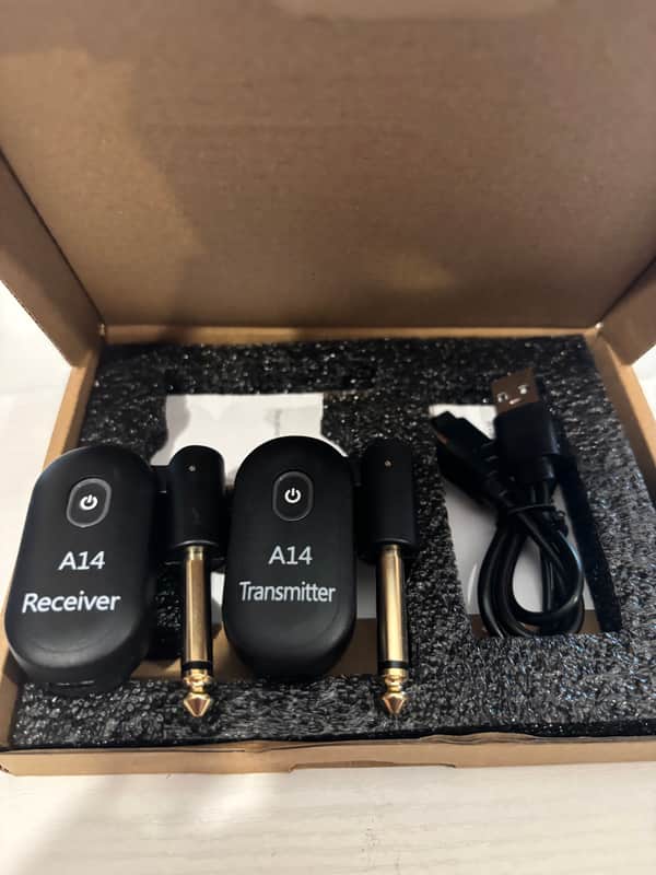 A14 Guitar Wireless Set - Black (1) Transmitter, (1) Receiver Brand NEW! image 1