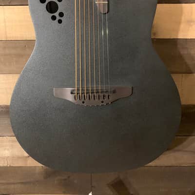 Ovation 1788TX-5 Elite 8 string Mid Bowl Black Acoustic Electric Guitar w/ Case image 3