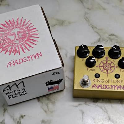 Analogman King of Tone V4 with Red Side High Gain Option 2009 - Present Reverse Colors image 2