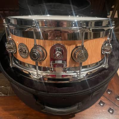 DW COLLECTORS EDGE 6 x14 2014 - Exotic Curly Maple Gloss image 3