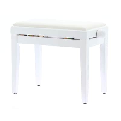 QUIK LOK PB/100 WH L Panca in Legno Bianco Lucido per Pianoforte image 4