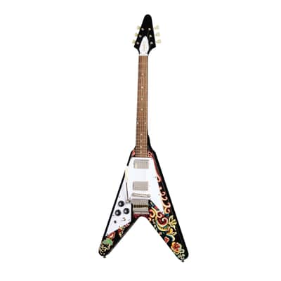 Epiphone Jimi Hendrix Limited Edition Left-Handed "Love Drops" Flying V w/ Hardshell Case image 2
