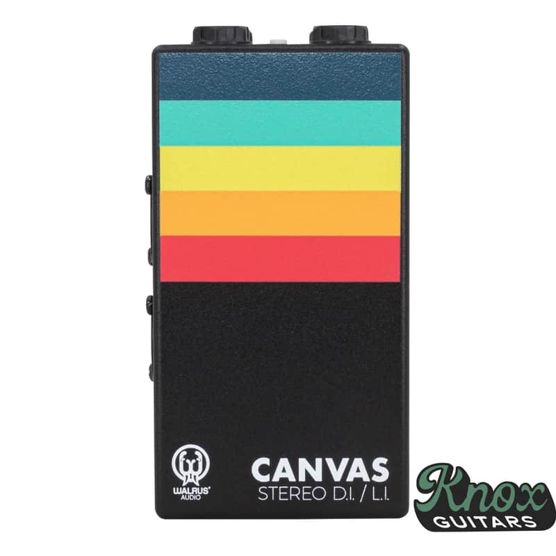 Walrus Audio Canvas Stereo Dual Line Isolator Direct Box 2022 - Present - Black w/ Rainbow Graphic image 1
