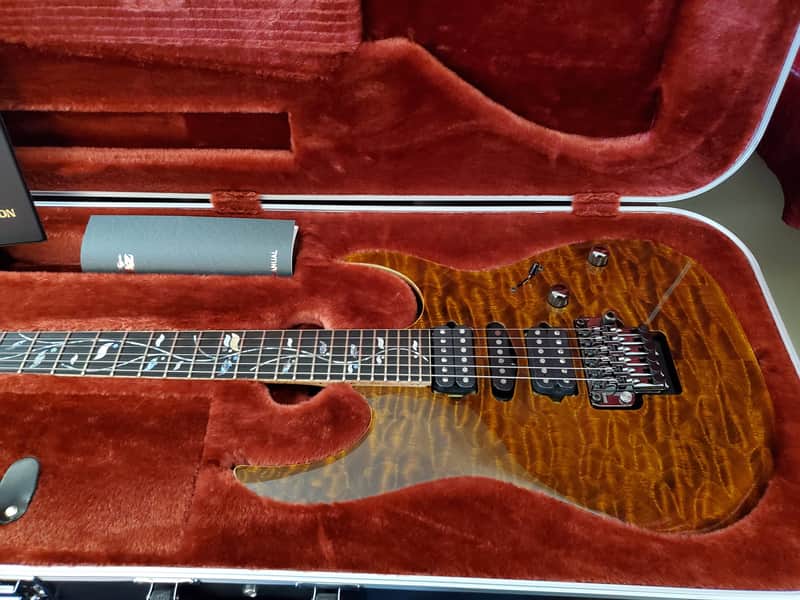 Ibanez  RG20136 BSZ J-Custom - Brown Smoky Topaz - Limited Edition Brown Smoky Topaz, with Cosmo Bla image 1