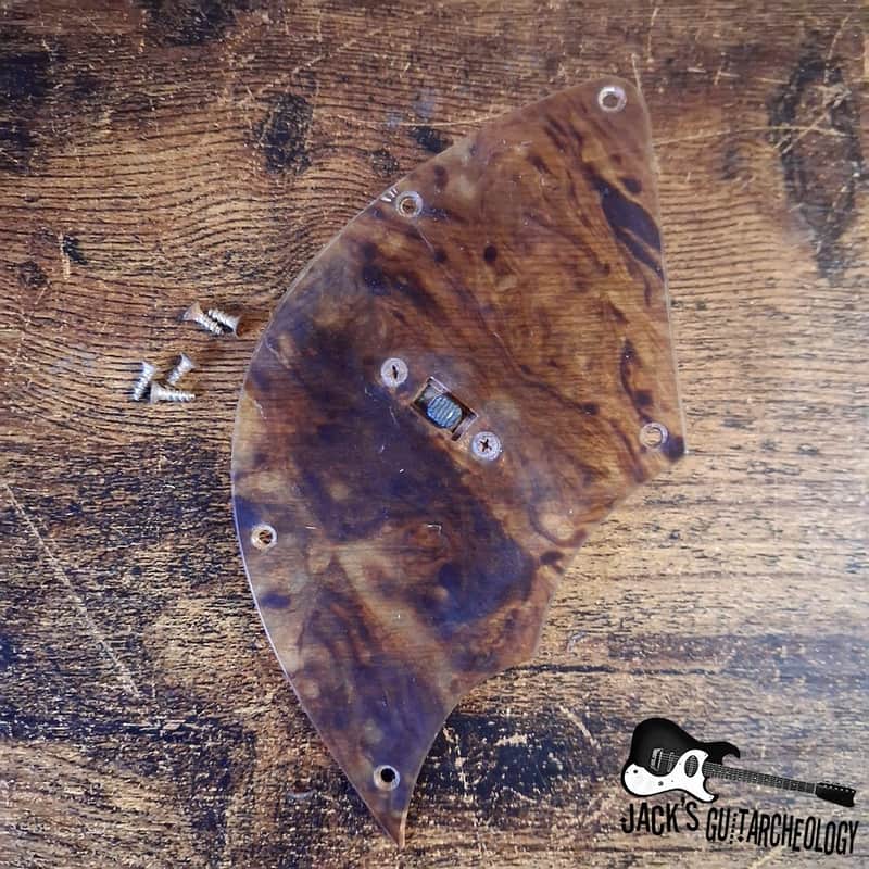 Framus Star Bass Celluloid Switch Plate *USED* (1960s - Brown) image 1