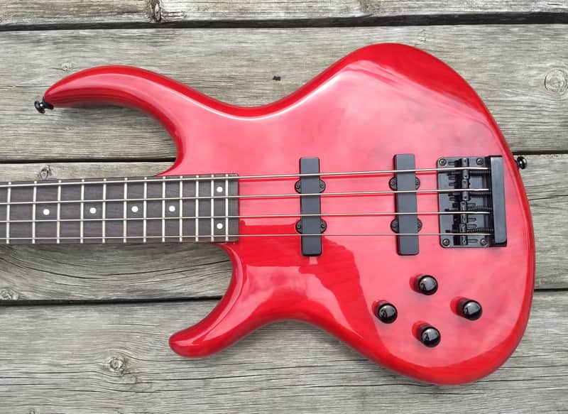 2000 Tobias Toby Deluxe 4 Trans Red lefty image 1