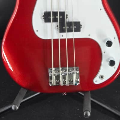 Fender 0266620571 Standard Precision Bass®, Maple Fingerboard, White Pickguard, Candy Cola image 1