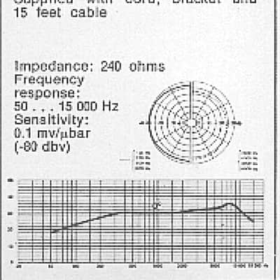 Vintage lavalier AKG D110 in original box image 8