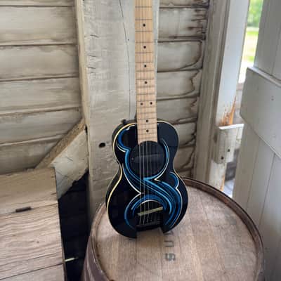 G-Sharp OF-1 Travel Guitar, Three Tone Sunburst (g# tuning, comes w/ gig bag) image 4