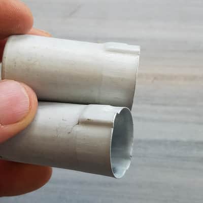 Cinch Pair (2) Tube Shields 12AX7 9-pin J-Slot 139 Fender Marshall Viking Ampex DuKane J52-139 Vintage Vacuum 1950s-1960s image 4