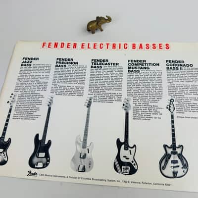 Fender "Big Bass Sound of Fender" Brochure 1968 image 2