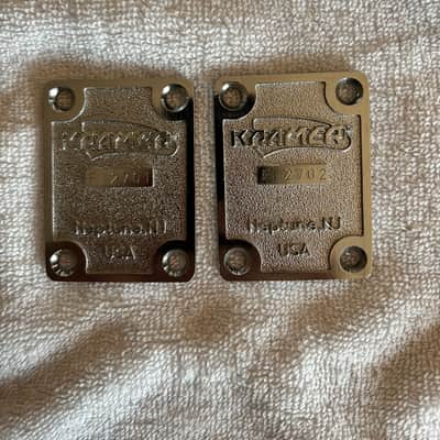 Kramer USA “F” Series Sequential Neck Plates 1986/87 - Chrome image 3