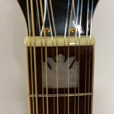 Epiphone J-200 12 string acoustic guitar, pickup, case 2021 - sunburst image 12