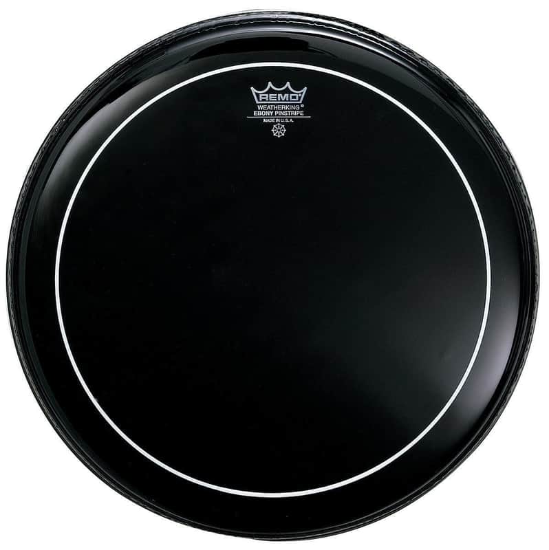 Remo Pinstripe Ebony Drum Head 6" image 1