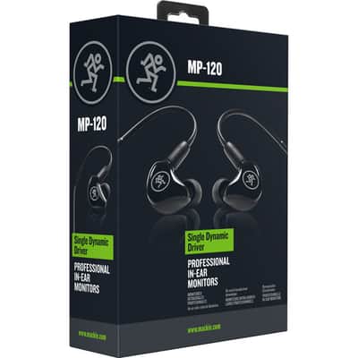 Mackie MP-120 Single Dynamic Driver Professional In-ear Monitors-NEW image 3