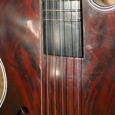 *LOOK* Emenee Tiger Plastic Guitar COOL Vintage 1960's image 6