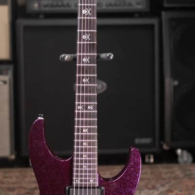 ESP LTD KH-602 Kirk Hammett Signature Electric Guitar - Purple Sparkle with Hardshell Case - Used image 5