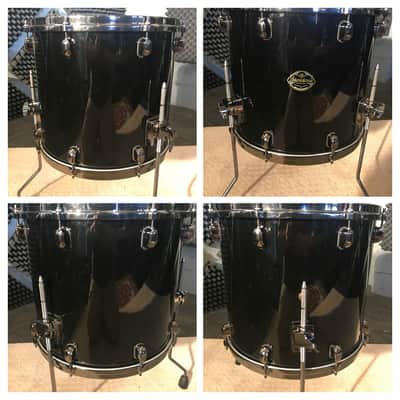 Tama Starclassic Maple 10, 12, 16, 22 Piano Black Drum Set w/Cases Made In Japan image 11