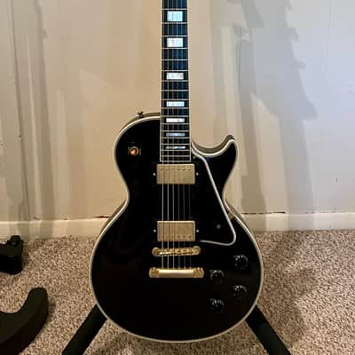 Gibson Custom Shop 2-Pickup '57 Les Paul Custom Black Beauty Reissue Ebony VOS image 1
