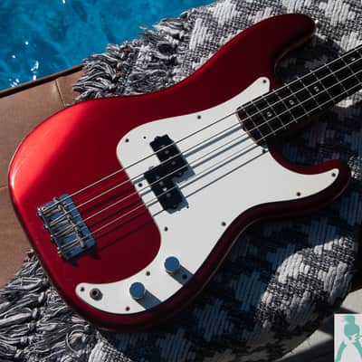 1991 Fender PB-62 '62 Precision Bass Reissue - Candy Apple Red - Made in Japan (FujiGen) Pro Set Up w Perfect Frets/Action/Intonation! image 16