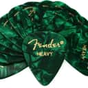Fender 351 Shape Premium Celluloid Picks - Heavy Green Moto 12-pack