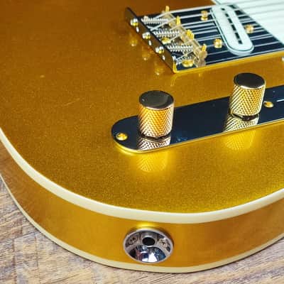 MyDream Partcaster Custom Built - Gold Charlie Christian Quarter Sawn image 4
