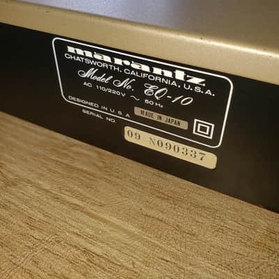 Rare, Marantz EQ-10 Graphic Stereo Equalizer, Serviced, $199 Shipped! image 9