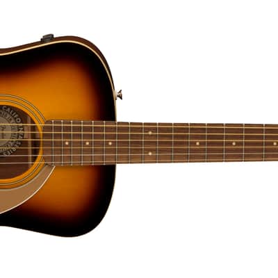 Fender California Series Malibu Player Parlor Acoustic Electric, Sunburst image 3