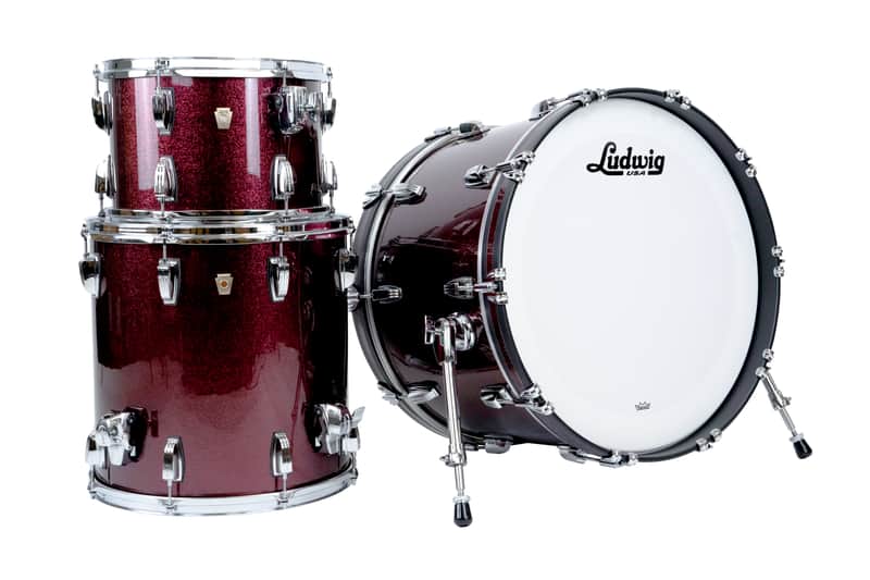 Ludwig Classic Maple Fab 3pc Shell Pack-Merlot Super Sparkle image 1