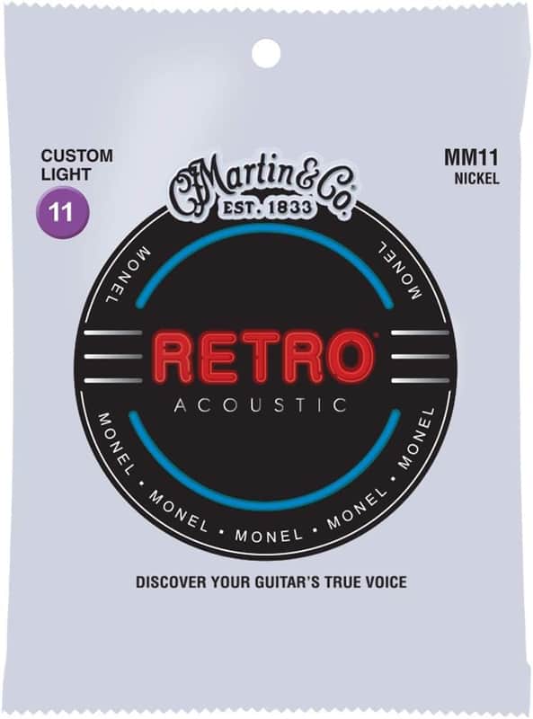 Martin MM11 Retro Monel Acoustic Guitar Strings Light 11-52 image 1