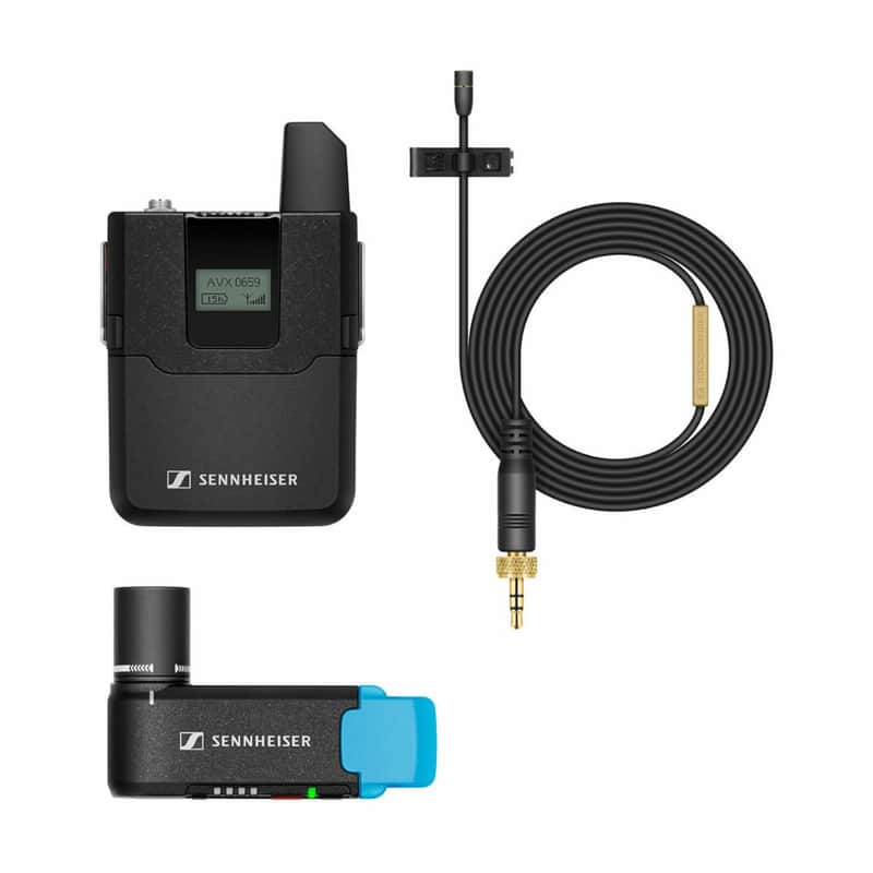Sennheiser Pro Audio AVX Digital Wireless Microphone System - MKE2 Lavalier Pro Set (AVX-MKE2 SET-4-US), 1