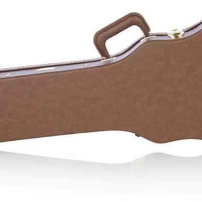 Gator Gibson Les Paul Guitar Deluxe Wood Case, Brown image 5