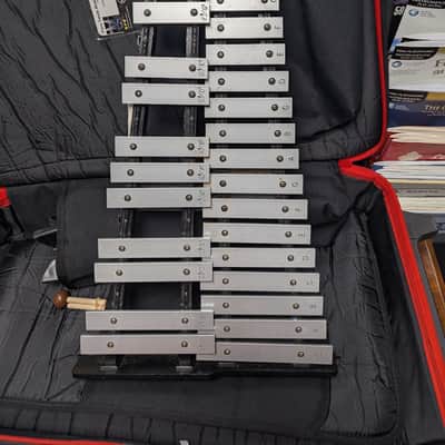 CB Ludwig Vic Firth Bell kit with makers stand and case image 4