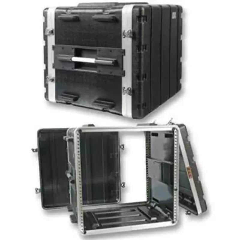 10U 19" Rack Mount Flight Case | Heavy-Duty PA DJ Equipment Storage for Amplifiers, Effects Units, and Stage Gear – Free Shipping image 1