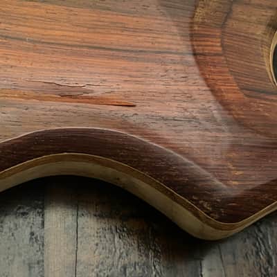 Scarlet Fire Guitars Rosebud Prototype Jerry Garcia Doug Irwin Alembic Tiger Style guitar body project Grateful Dead Cocobolo image 8