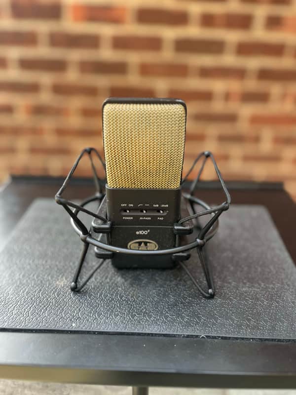 CAD Equitek E100-2 Large Diaphragm Supercardioid Condenser Microphone 2000s - Black and Gold image 1