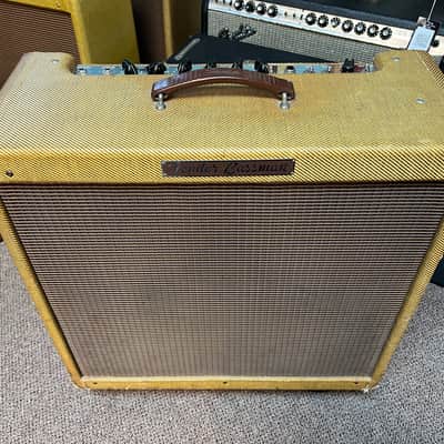 1959 1960 Tweed Fender 5F6-A Bassman 4x10 Combo Amp image 1
