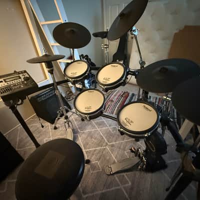 Roland V Drum Set TD-12 2007-2012 - Black and White image 3