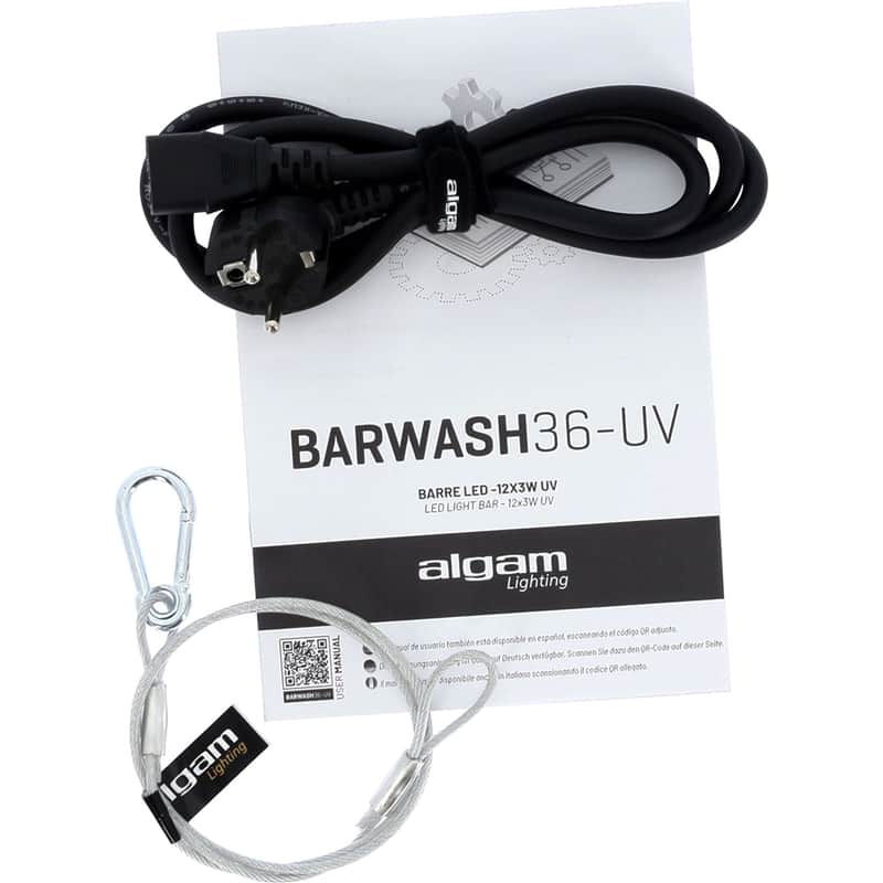 Algam Lighting BARWASH36-UV Barra LED 12x3W UV image 1