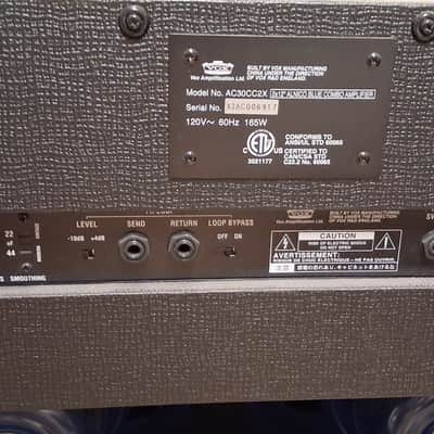 Vox AC30CC2X Custom Classic 2-Channel 30-Watt 2x12" Blue Alnico Guitar Combo 2005 - 2010 Black image 7