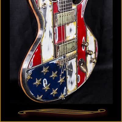 McSwain Guitars Red White and Bullets American Flag SM-1 image 2