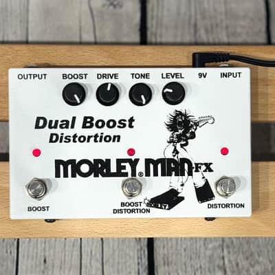 Morley Man FX Dual Boost Distortion V2 - White image 1