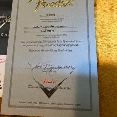 Fender Custom Shop Robert Cray Stratocaster 1993 - Present - Inca Silver image 10